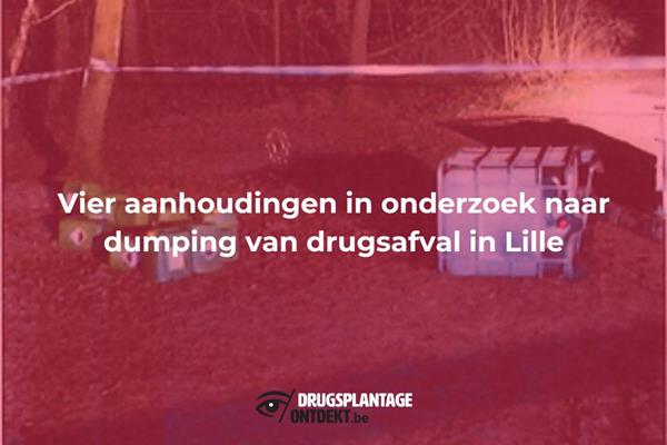 Persbericht – Lille - Vier aanhoudingen in onderzoek naar dumping van drugsafval